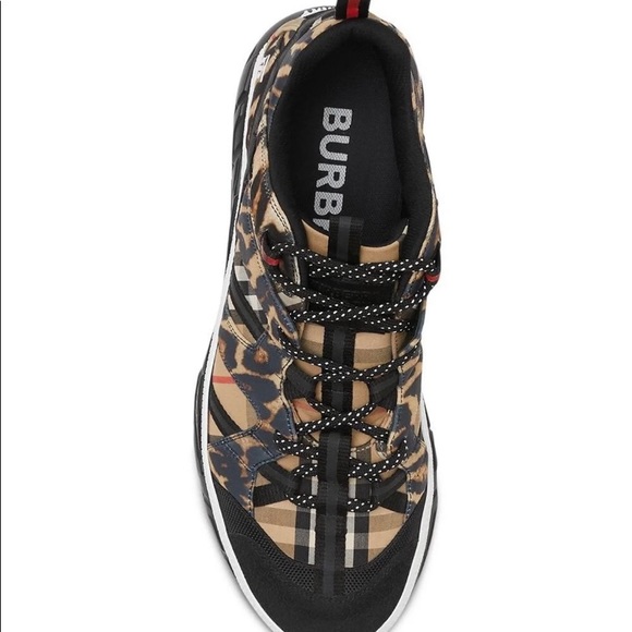 スニーカー Burberry Leopard Print Neoprene Sneakers